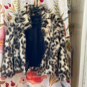 Leopard  faux fur jacket